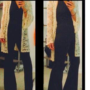 Foreign Exhange Ivory lace kimono